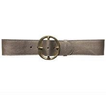 Load image into Gallery viewer, Chunky Waist Belt - Pewter Pebble Metallic
