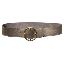 Load image into Gallery viewer, Chunky Waist Belt - Pewter Pebble Metallic
