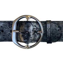 Load image into Gallery viewer, Chunky Waist Belt - Smoky Black Metallic
