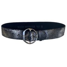 Load image into Gallery viewer, Chunky Waist Belt - Smoky Black Metallic
