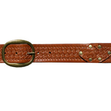 Load image into Gallery viewer, Interlock Embossed Belt - Cognac
