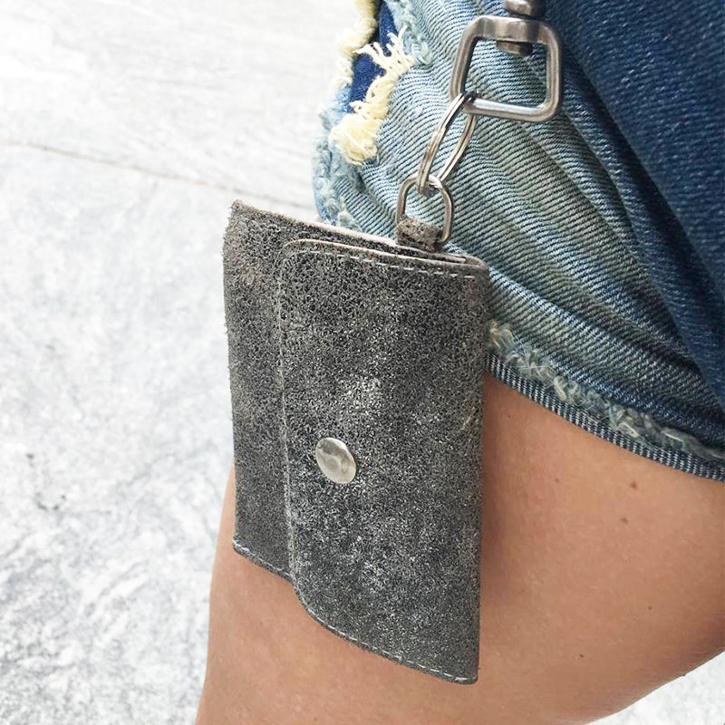 Coin Purse Key Chain - Pink Sparkly
