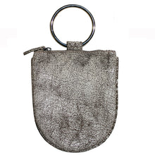 Load image into Gallery viewer, Mini Ring Wristlet - Crackle White
