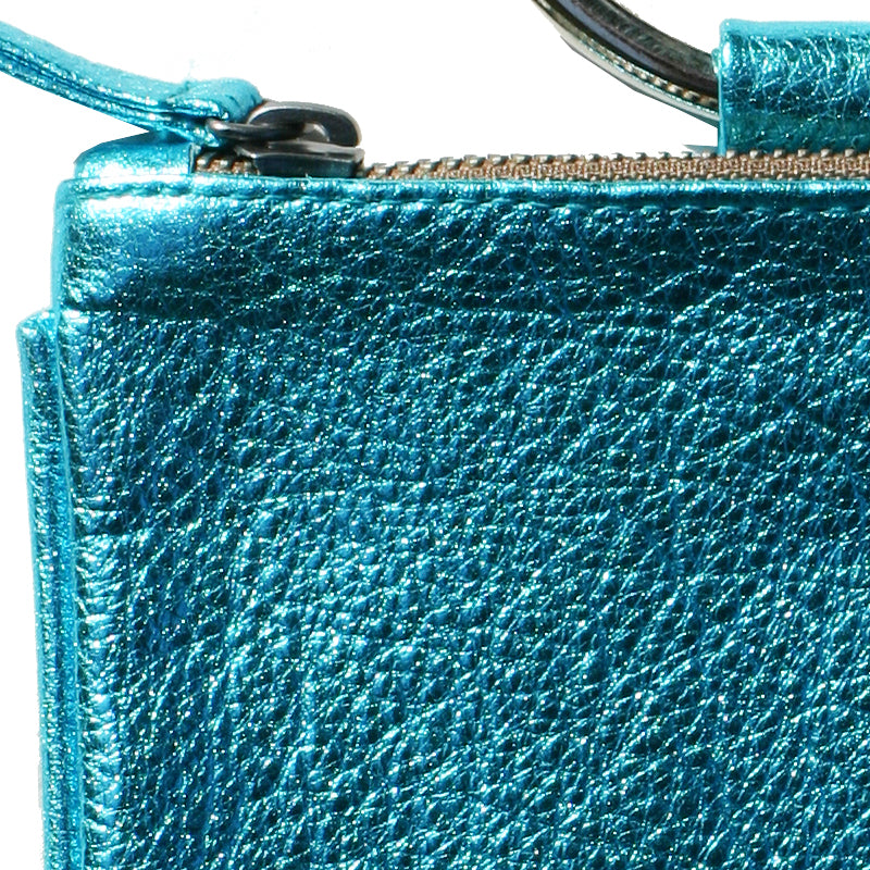 Mini Ring Wristlet - Electric Blue