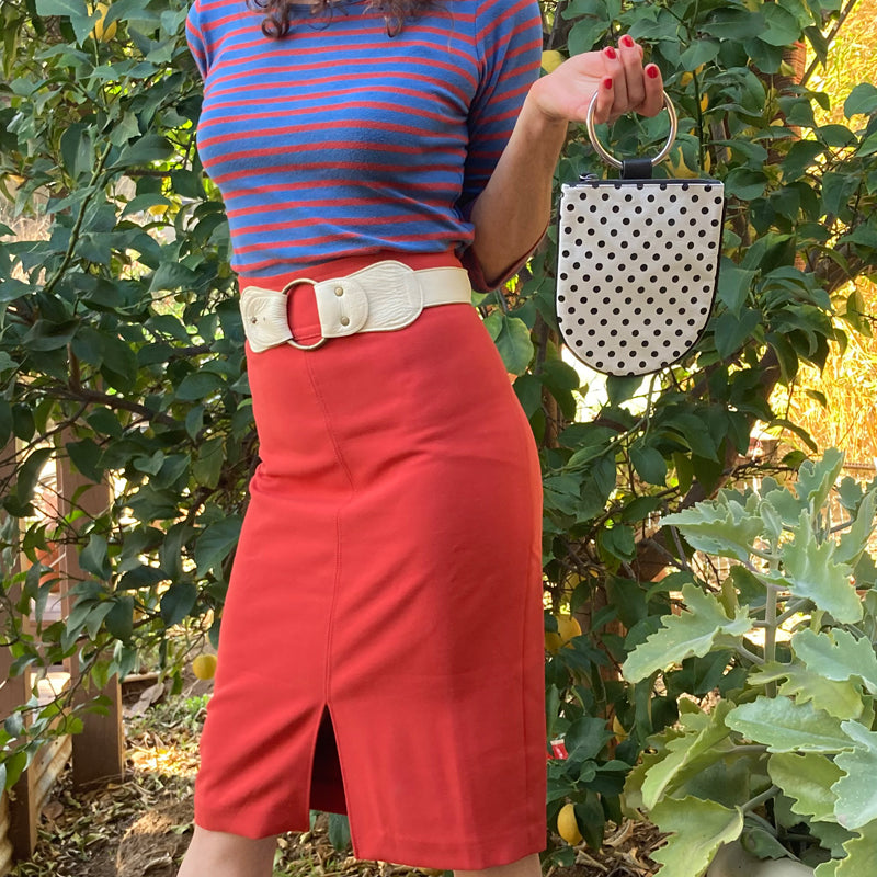 Flip-Back Waist Belt - Cream