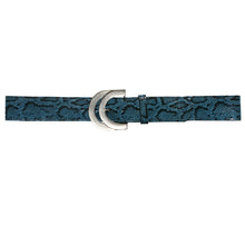 Load image into Gallery viewer, Double Half-Circle  - Blue Snake
