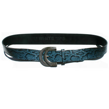 Load image into Gallery viewer, Double Half-Circle  - Blue Snake
