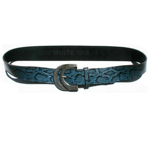 Double Half-Circle  - Blue Snake
