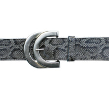 Load image into Gallery viewer, Double Half-Circle  - Grey Snake
