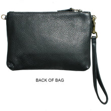 Load image into Gallery viewer, Double-Zip Bag with Two Straps - Black Fur
