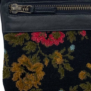 Double-Zip Bag with Two Straps - Vintage Floral