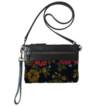Load image into Gallery viewer, Double-Zip Bag with Two Straps - Vintage Floral
