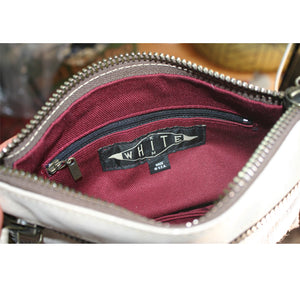 Double-Zip Bag with Two Straps - Ivory Fur