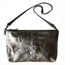 Load image into Gallery viewer, Laced Detail Bag - Dull Brown Metallic
