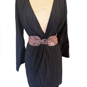 Equestrian Waist Belt - Pink & Black