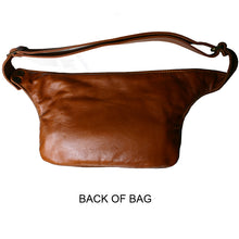 Load image into Gallery viewer, Cognac Suede &amp; Leather Fanny Pack
