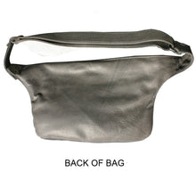Load image into Gallery viewer, Grey Suede &amp; Leather Fanny Pack
