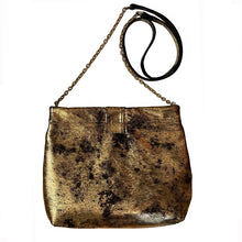 Load image into Gallery viewer, Frame Crossbody Bag - Smoky Gold Metallic
