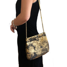 Load image into Gallery viewer, Frame Crossbody Bag - Smoky Gold Metallic
