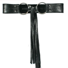Load image into Gallery viewer, Fringe Belt - Black Metallic
