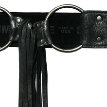 Load image into Gallery viewer, Fringe Belt - Black Metallic
