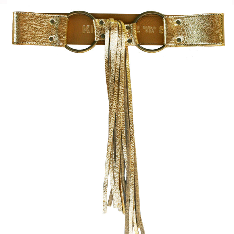 Fringe Belt -  Gold Metallic