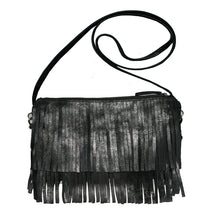 Load image into Gallery viewer, Fringe Bag - Dull Black Metallic
