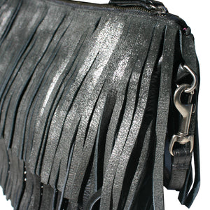 Fringe Bag - Dull Black Metallic
