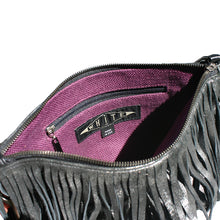 Load image into Gallery viewer, Fringe Bag - Dull Black Metallic
