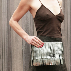 Fringe Bag - Dull Black Metallic