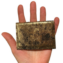 Load image into Gallery viewer, Folding Wallet - Smoky Gold Metallic

