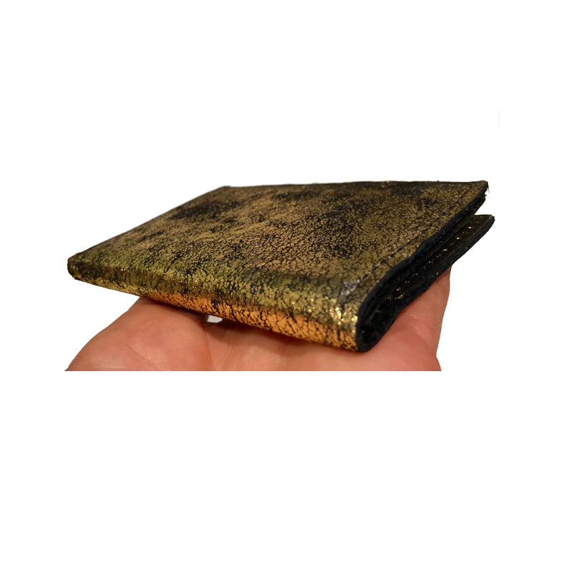 Folding Wallet - Smoky Gold Metallic