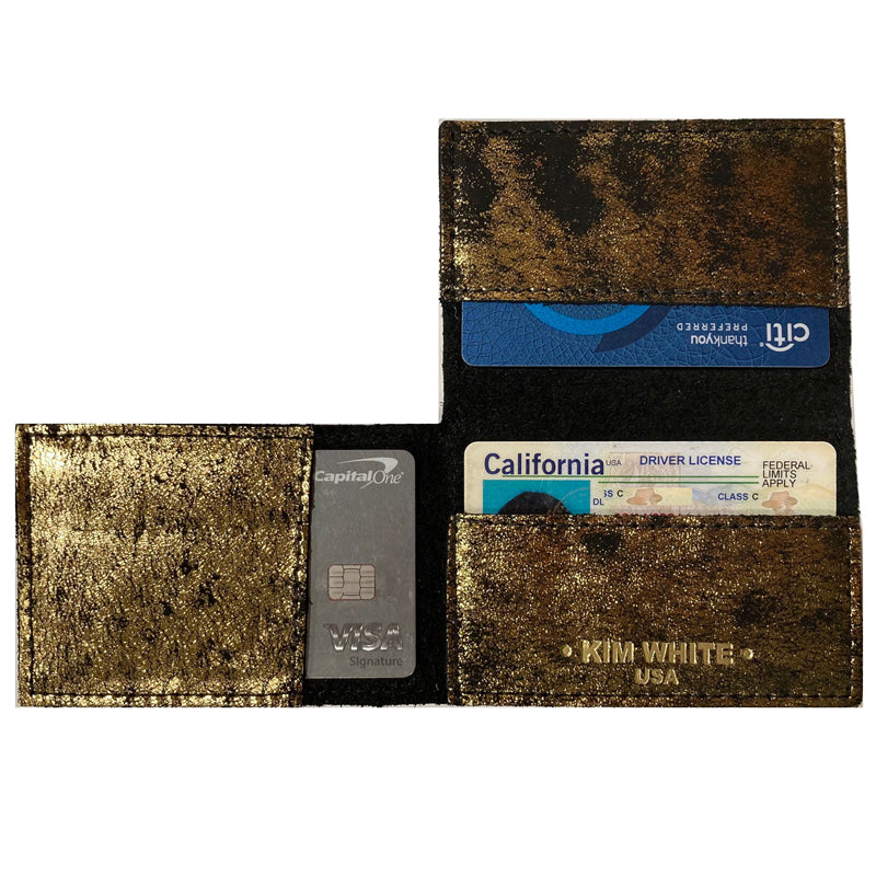 Folding Wallet - Smoky Gold Metallic