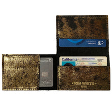 Load image into Gallery viewer, Folding Wallet - Smoky Gold Metallic
