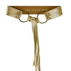 Fringe Belt -  Gold Metallic