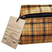 Load image into Gallery viewer, Cosmetic Bag - Golden Plaid 1974
