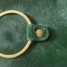 Load image into Gallery viewer, Ring Clutch - Emerald Green Fur
