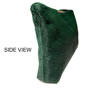 Ring Clutch - Emerald Green Fur