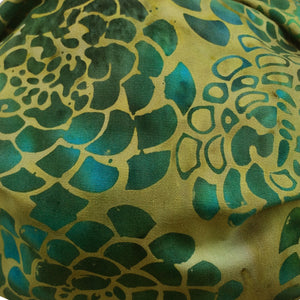 KW Mask - Green, Gold & Turquoise Abstract Floral