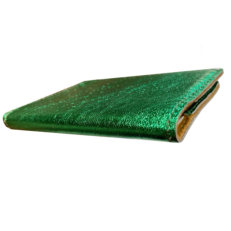 Folding Wallet - Green Metallic