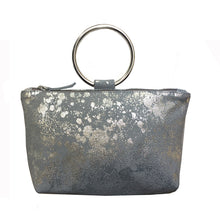 Load image into Gallery viewer, Ring Wristlet - Grey Metallic Splash
