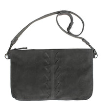 Load image into Gallery viewer, Laced Detail Bag - Grey Suede
