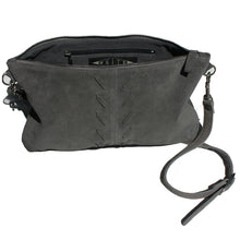 Load image into Gallery viewer, Laced Detail Bag - Grey Suede
