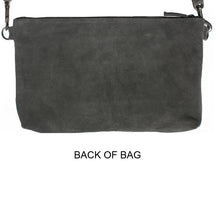 Load image into Gallery viewer, Laced Detail Bag - Grey Suede
