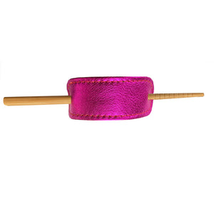 Hair Stick - Hot Pink Metallic