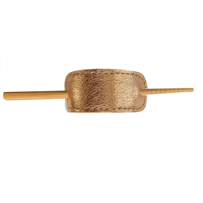 Hair Stick - Pale Pink Metallic