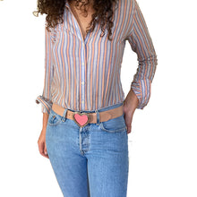 Load image into Gallery viewer, Heart Belt - Nude wPink
