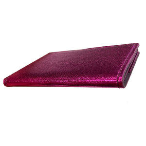 Folding Wallet - Hot Pink Metallic