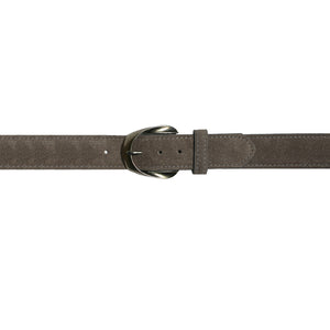Inverted Ribbon -Grey Suede