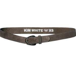 Inverted Ribbon -Grey Suede